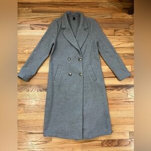 SHEIN Classic Gray Trench Coat Size XS